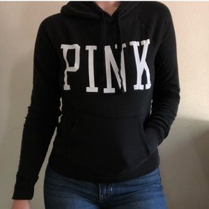 PINK hoodie in a size S